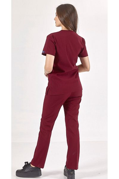 Uçak Medikal Tricou pentru asistentă și doctor pentru echipa de uniformă Novo Burgundy