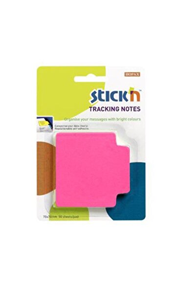 Gıpta Hârtie de note adezive Hopax Stickn 70x70 mm roz neon 50 coli