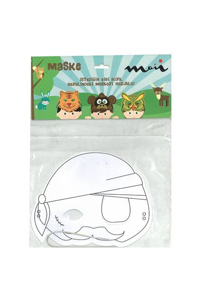 hobi24 Pirate Paintable Cardboard Mask
