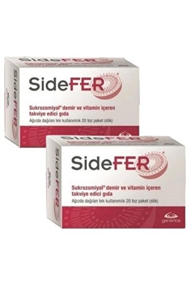 Sidefer Takviye Edici Gıda 20 Sticks 2 Li Paket