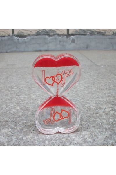 HEDİYEVİM Ilginç Ters Akan Kalp Jel Kum Saati