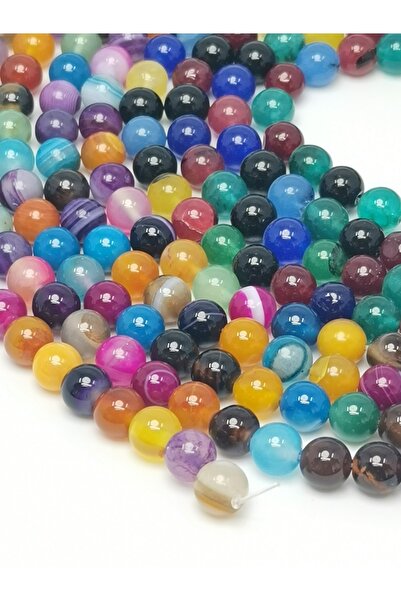 LİVZA BİJUTERİ Karışık Mix Çakra Doğal Taş Dizisi 8mm Doğaltaş
