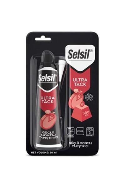 Selsil Ultra Tack Güçlü Korniş ve Montaj Yapıştırıcı Tüp 60 ml