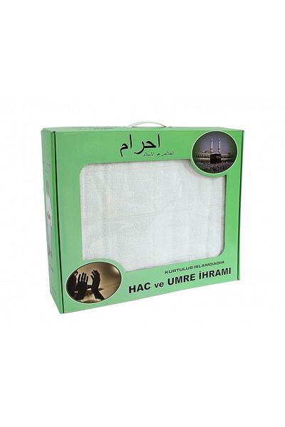 BERAT Bamboo Ihram - Green Boxed - Ihram for Hajj and Umrah - 1 Piece