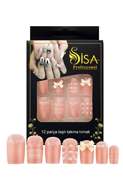 SİSA Cosmetics Taşlı Takma Tırnak C5