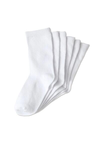 Socks Stations Памучни черни чорапи, комплект от 6 чифта