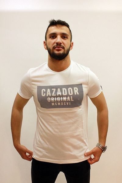Cazador Ανδρικό μπλουζάκι με ανάγλυφο λαιμόκοψη Jazz 4009