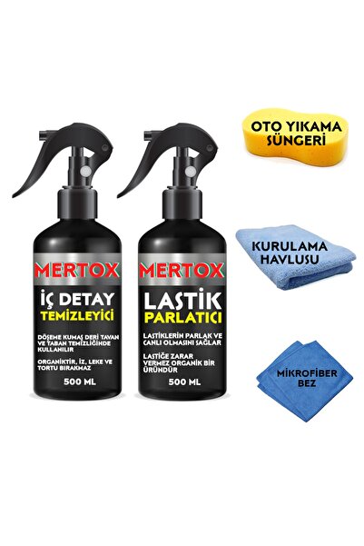MERTOX Oto Otomobil Araç Araba Temizlik Seti - Iç Detay Temizleme I Torpido P...