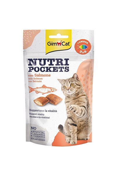 Gimcat Nutri Pockets Somon Ve Omega 36 Kedi Ödülü 60 Gr