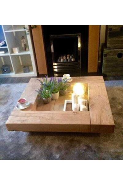 htwoodstore Ahşap Orta Sehpa