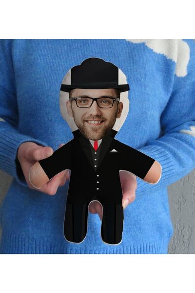 Bk Gift Kişiye Özel Fotoğraflı Baba Tasarımlı Bebek Yastık Model 2
