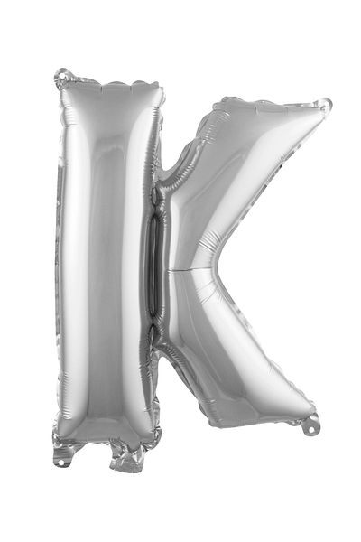 festival party store 36 Cm Foil Letter Balloon Letter K 16'' 36 Cm
