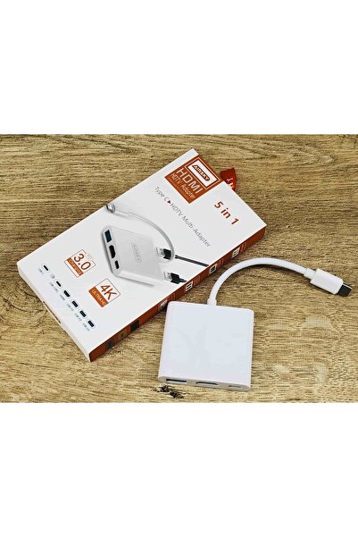 Axe Tools Ipad Pro 11 Typ-c Usb 3.0 Çoklayıcı 5 In 1 Wiwu Marka Alpha 532st Type C Çevirici Hub