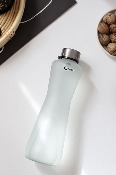 Qmatara Iced White Glass Flask Premium 750cc