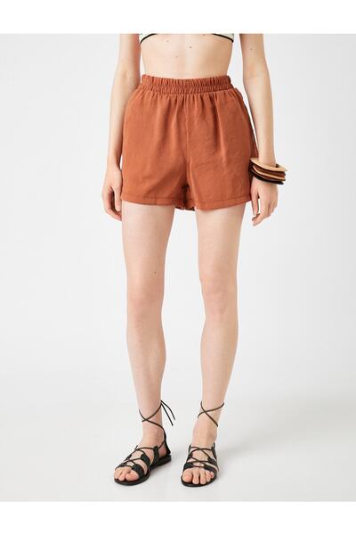 Koton Široké šortky s elastickým pasem a kapsami