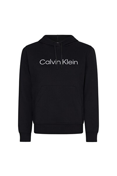 Calvin Klein 00gws2w311bae Kapüşonlu Normal Kalıp Düz Siyah Kadın Sweatshirt