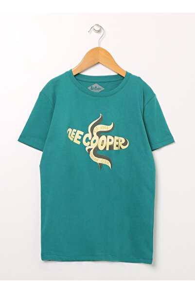 Lee Cooper 222 Lcb 242006   Banana Petrol Crew Neck Regular Fit Printed Boy's...