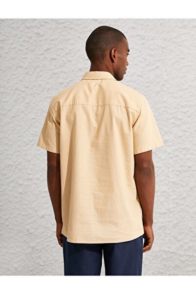 Koton Basic vászonkeverék rövid ujjú ing