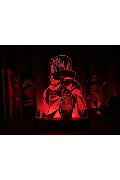 PETRADESIGN Naruto Masa Lambası, Itachi Uchiha Gece Lambası, Uchiha Lamba