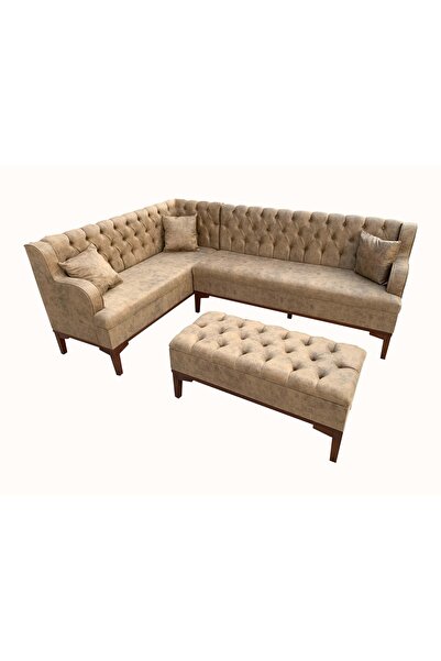 Evim-E Aksesuar 160x220 Cm Chester Yarım Kollu Mutfak Köşesi-tamamı Ağaç Iske...