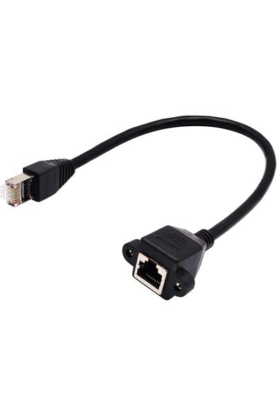 aogo Panel Tipi Dişi Erkek Vidalı Cat 6 Ethernet Ağ Uyumlu Rj45 Panel Montajl...