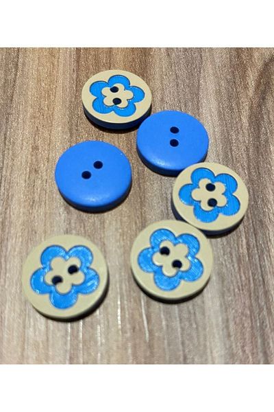Öztürk Daisy Baby Button. 1.5cm Pack of 6.
