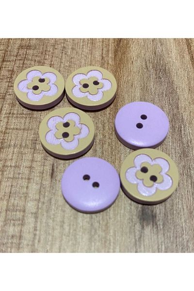 Öztürk Daisy Baby Button. 1.5cm Pack of 6.