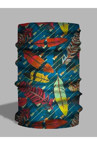 LU&MA Leaf Patterned Neck Collar - Paphos