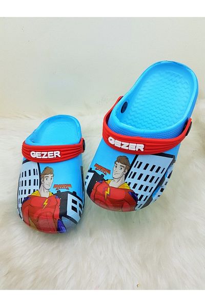 GEZER Sandale cu papuci încrucișați pentru băieți Super Hero