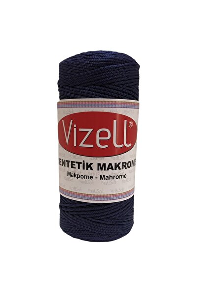 Polyester Makrome Ipi Supla Ipi Çanta Ipi Bileklik Ipi Polyester Makrome Ip250 gr 4no 2mm Lacivert