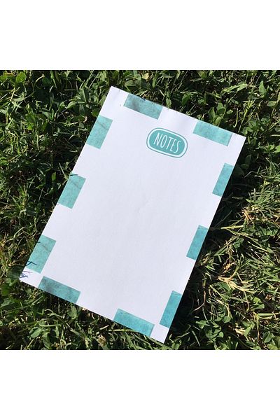 YeşilStationery Patterned Note Paper