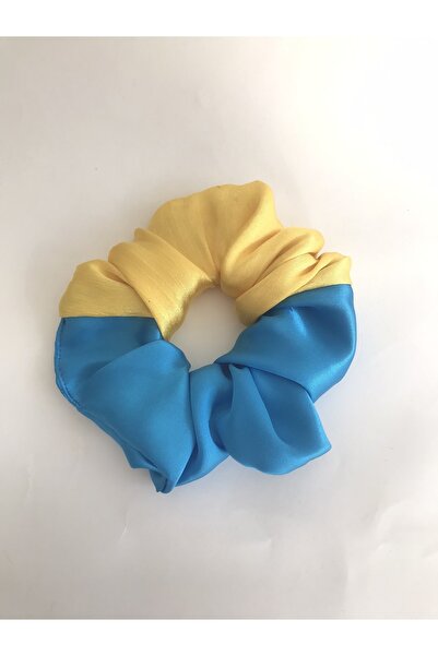 PratikDikisco علم أوكرانيا من الساتان Scrunchie Buckle Bagel Buckle