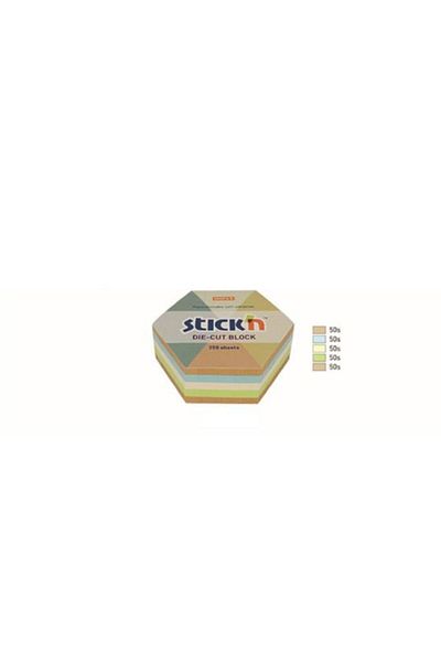 Gıpta Stickn 61x67 Kraft Hexagon Ypşkn Notblok250y