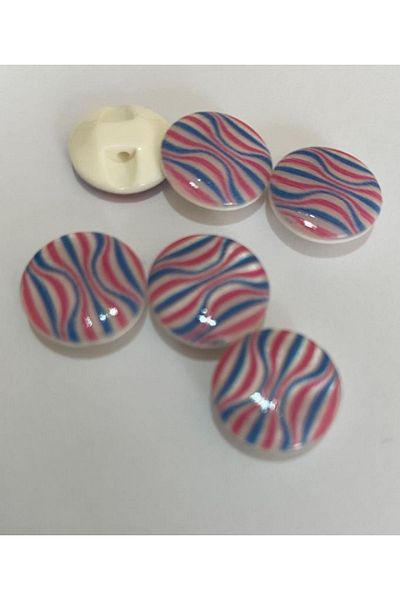 Öztürk Mother of Pearl Covered Baby Button. 1.5cm Pack of 6.