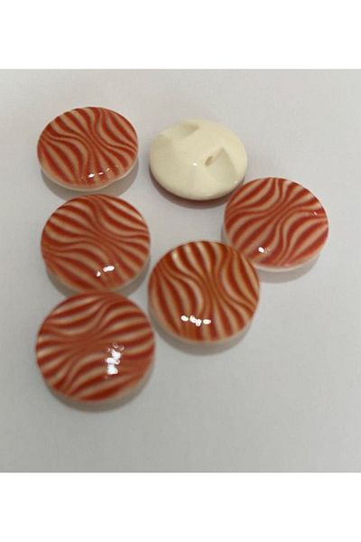 Öztürk Mother of Pearl Covered Baby Button. 1.5cm Pack of 6.