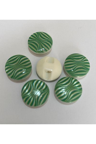 Öztürk Mother of Pearl Covered Baby Button. 1.5cm Pack of 6.