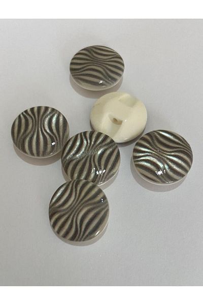 Öztürk Mother of Pearl Covered Baby Button. 1.5cm Pack of 6.