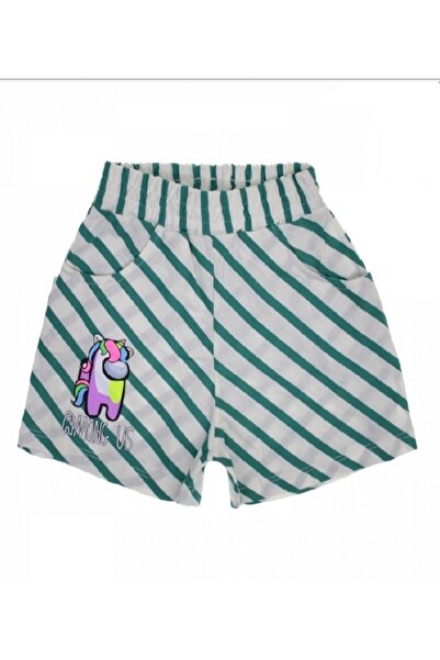 karelim tekstil Kız Çocuk Şort Among Us Baskılı