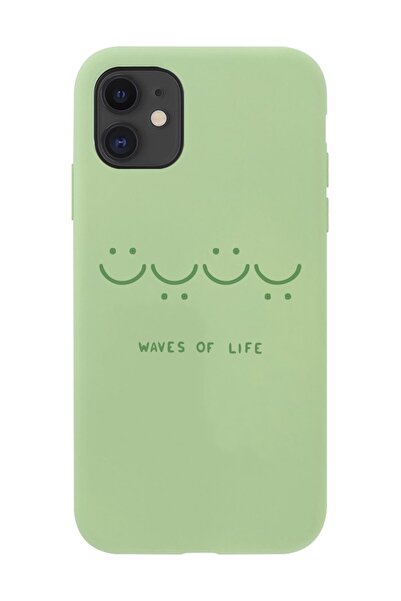 shoptocase Iphone 11 Uyumlu Waves Life Tasarımlı Lansman Telefon Kılıfı