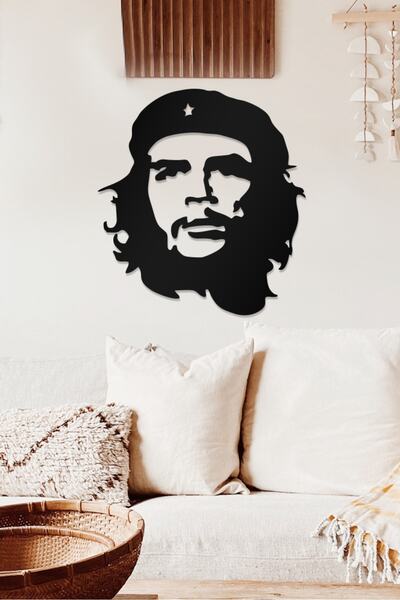 AHWALL Tablou decorativ din lemn cu tematică Silhouette de Che Guevara