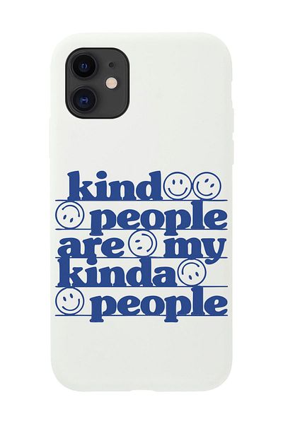 shoptocase حافظة هاتف إطلاق بيضاء متوافقة مع هاتف iPhone 11 بتصميم People Design