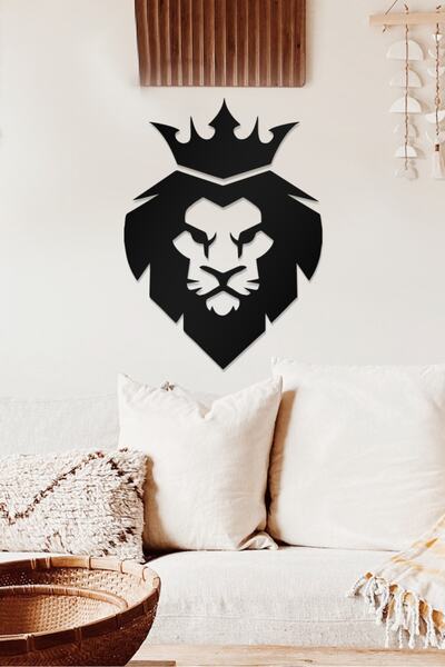 AHWALL Διακοσμητικό ξύλινο τραπέζι με θέμα τον Σιλουέτα του Βασιλιά των Λιοντ...