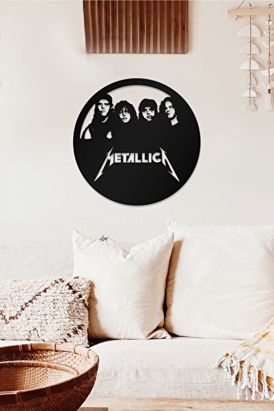 AHWALL Διακοσμητικός Ξύλινος Πίνακας με θέμα την Metallica