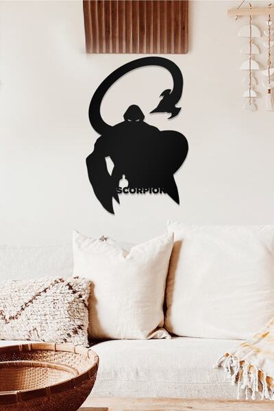 AHWALL Декоративна дървена картина с мотив скорпион