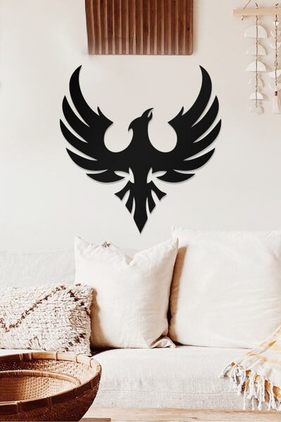 AHWALL Декоративна дървена картина с мотив „Силует на орел“