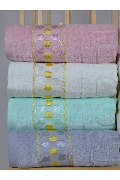 Şelale Rain 6 bucăți multicolor catifea jacquard bumbac 30x50 prosop de bucătărie antibacterian cârpă de uscare