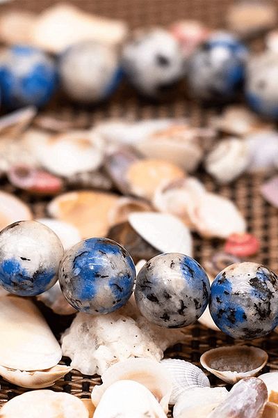 Tesbih Atölyesi Natural Sodalite Stone Bracelet with Certified Silver Device