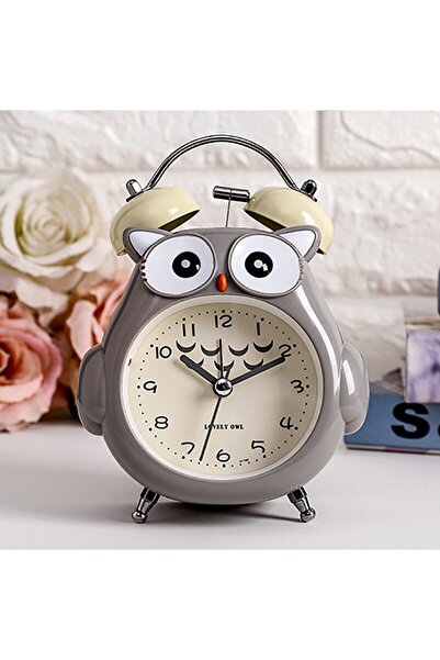 keyfim shop Dekoratif Baykuş Tasarımlı Masa Üstü Çalar Saat