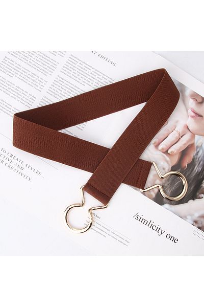 BRAND&BELT Curea elastică bronzată
