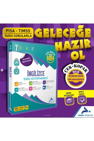 paraf yayınları 7. Sınıf İngilizce Soru Kütüphanesi / Kolektif / Paraf Yayınl...
